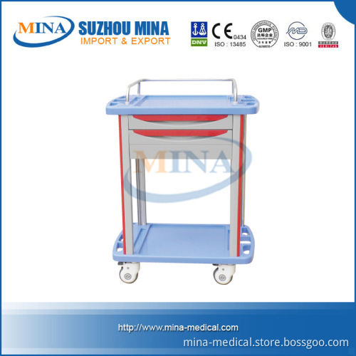 Luxury ABS Hospital Emergency Cart & Trolley (MINA-AT750)